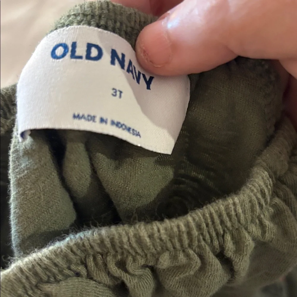 Old Navy Olive Green Kids Dress 3T